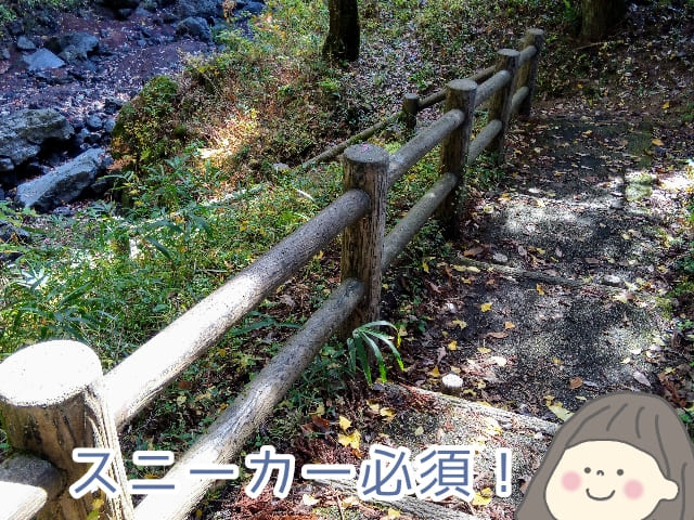 ご神体のそばに行く階段