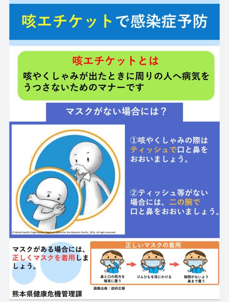 マスクがない場合の対処方法